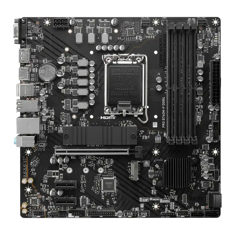 MSI Intel PRO B760M-P DDR4 Micro-ATX Motherboard